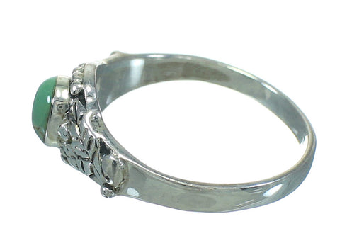 Turquoise Sterling Silver Southwestern Ring Size 6-3/4 YX81123